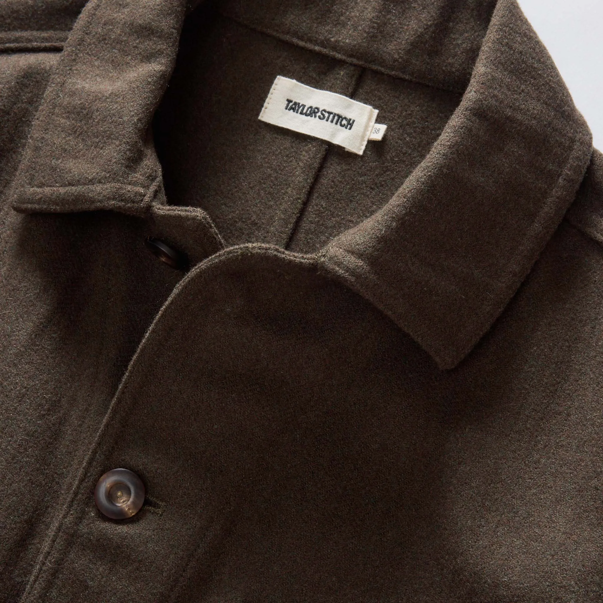 The Ojai Jacket in Army Herringbone Wool