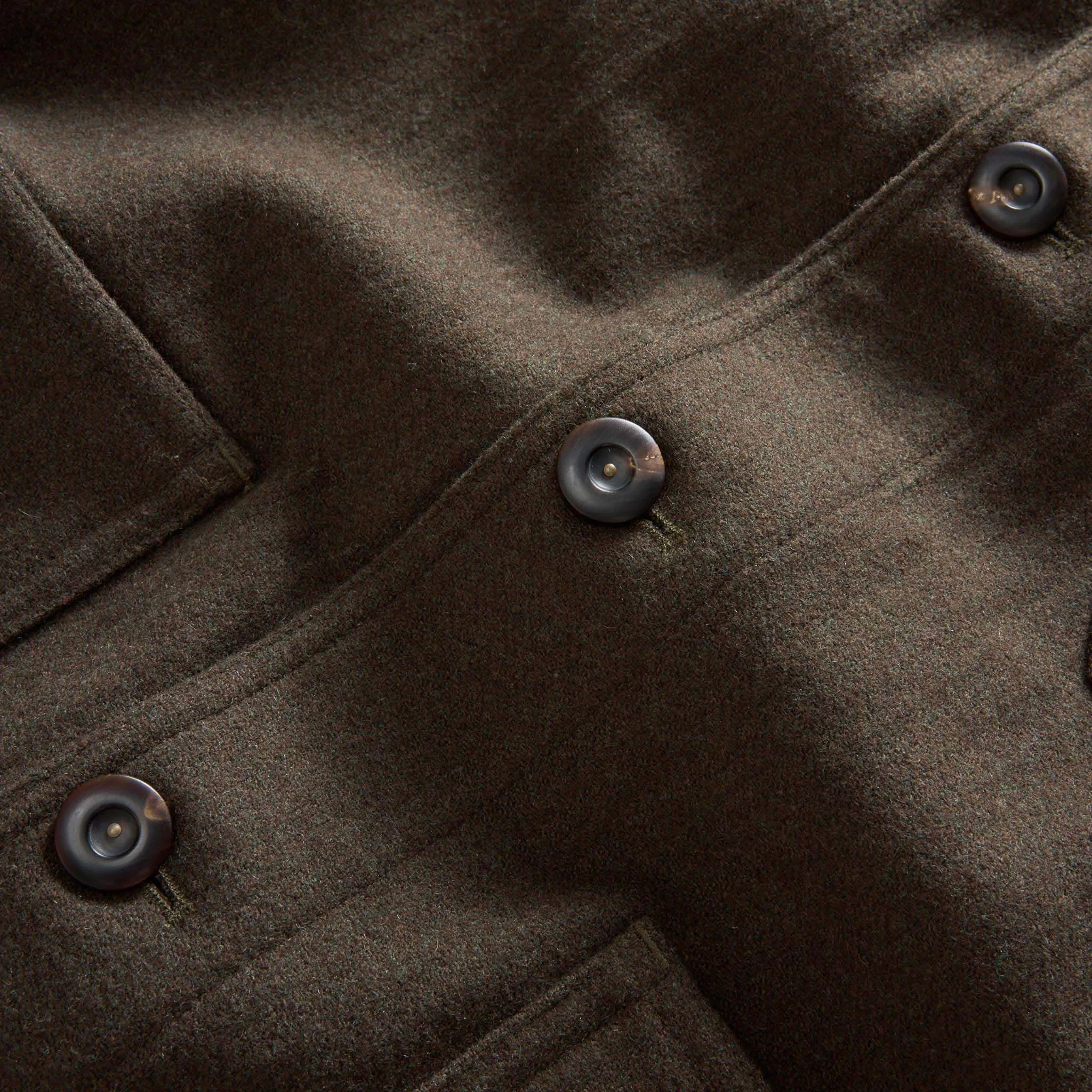 The Ojai Jacket in Army Herringbone Wool