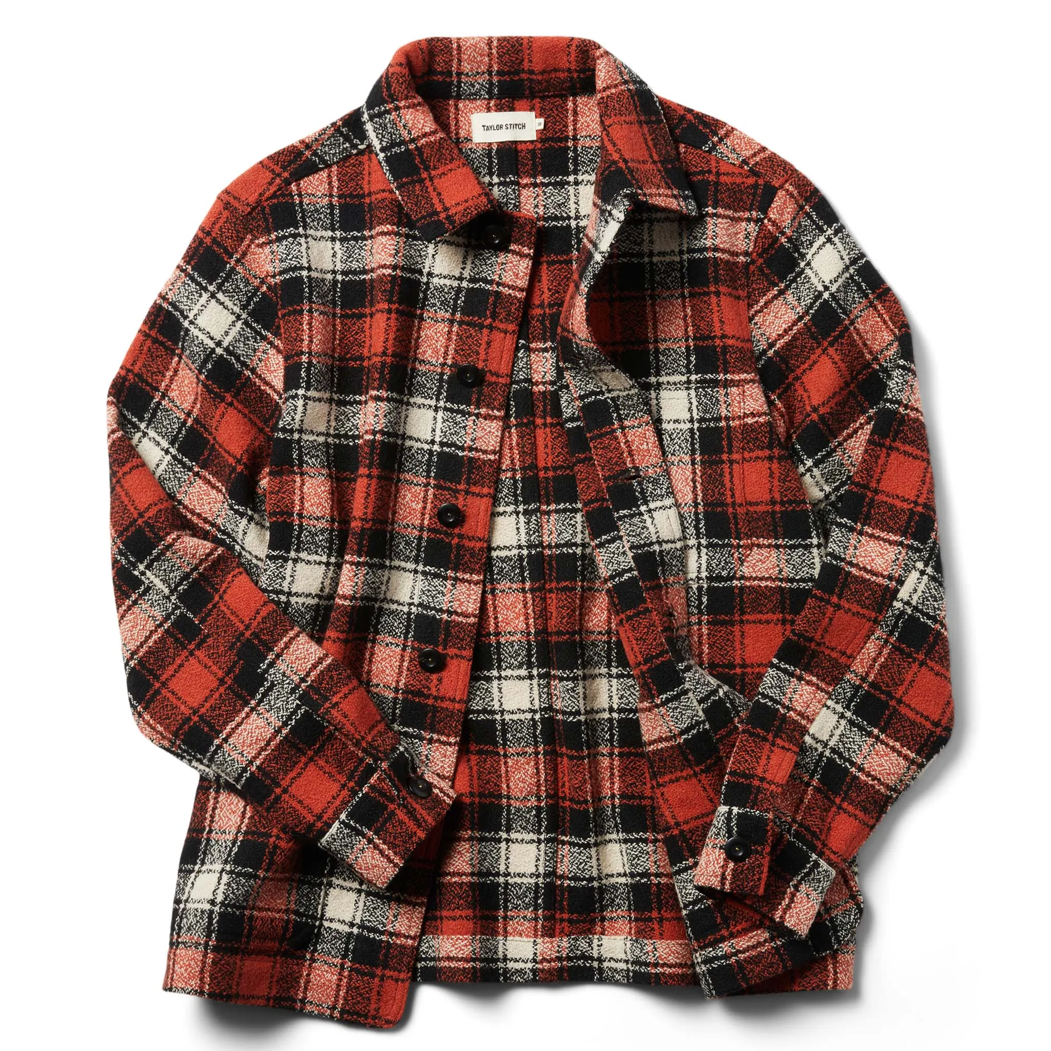 The Ojai Jacket in Garnet Plaid Wool