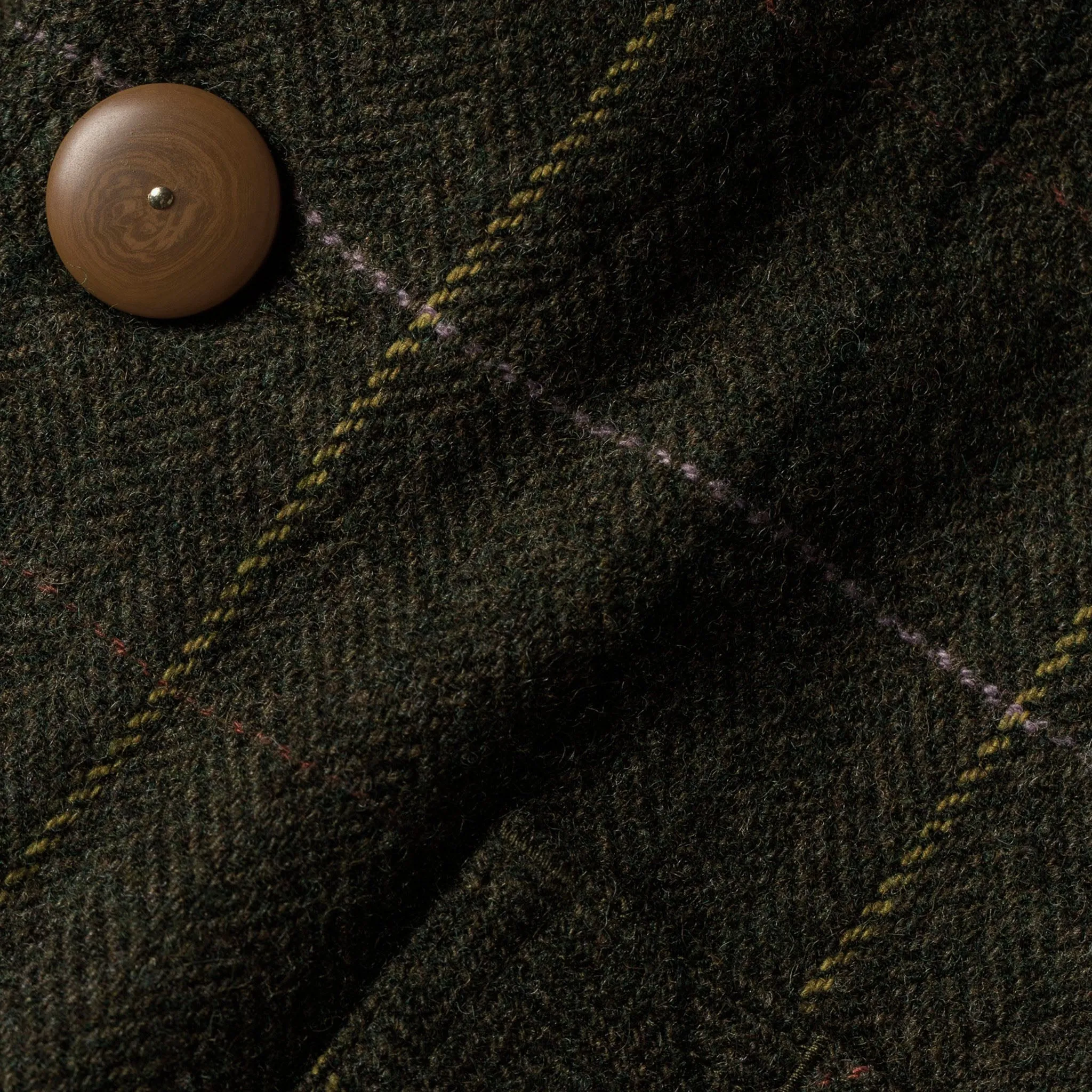 The Ojai Jacket in Olive Tweed Herringbone