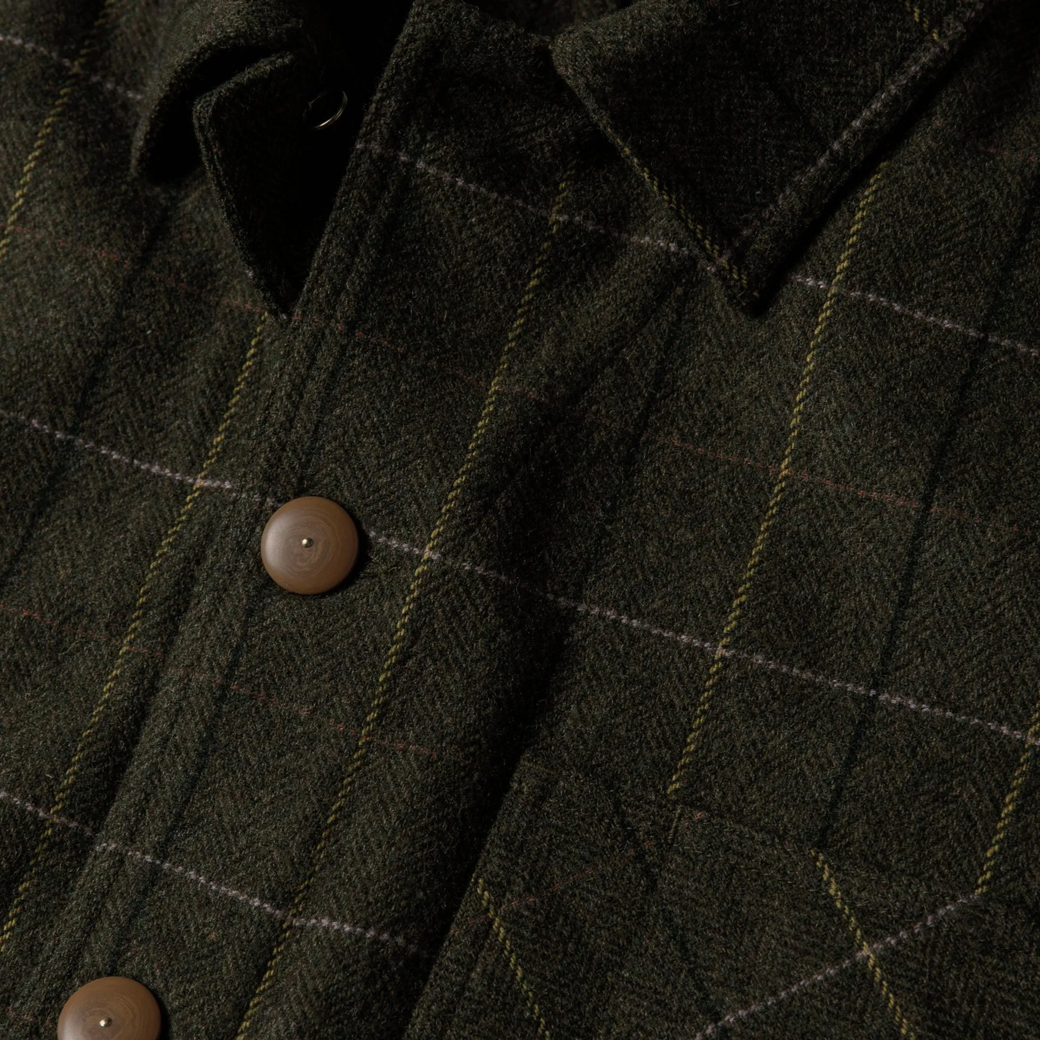 The Ojai Jacket in Olive Tweed Herringbone