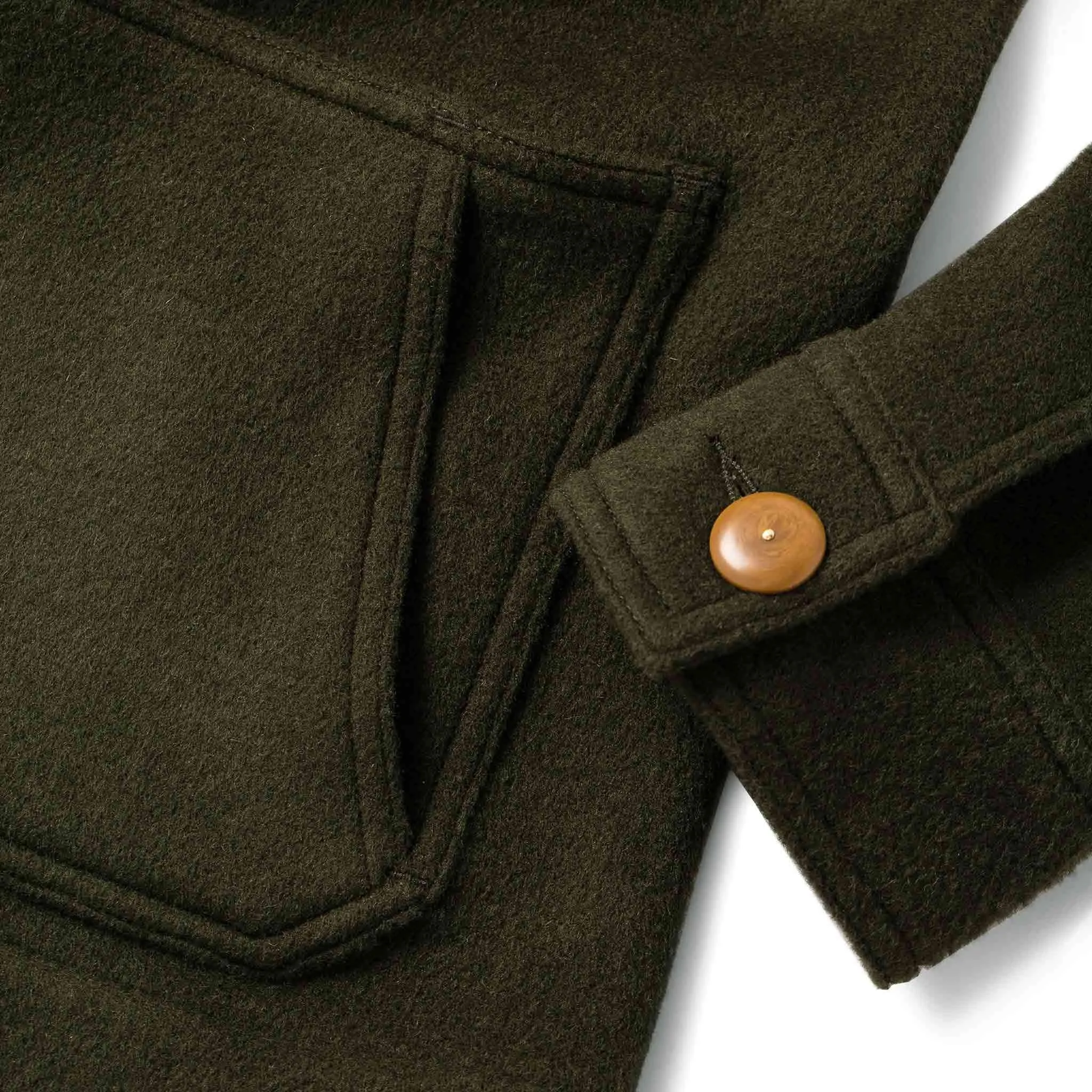 The Ojai Jacket in Olive Wool