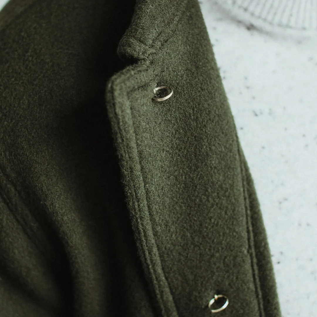 The Ojai Jacket in Olive Wool