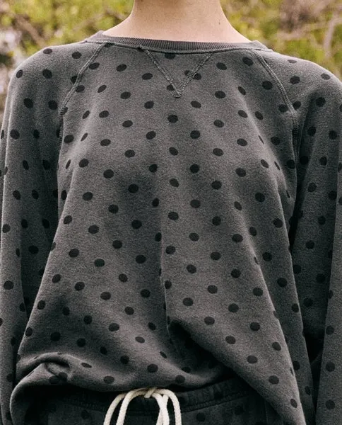 The Slouchy Sweatshirt, Black Dot