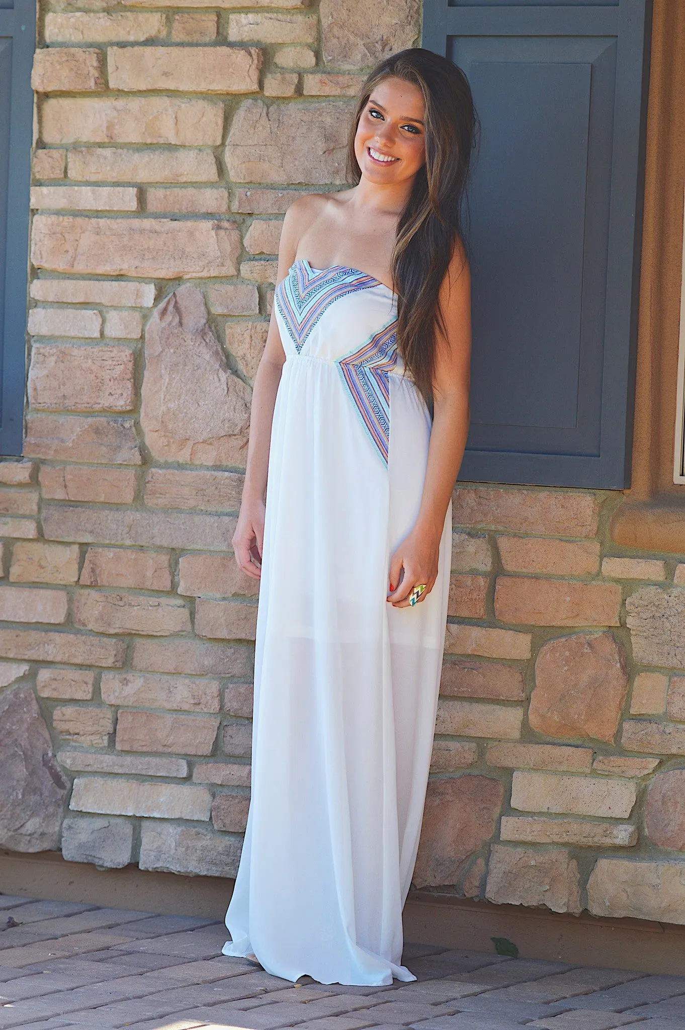 Time Of Our Lives Maxi Dress- White