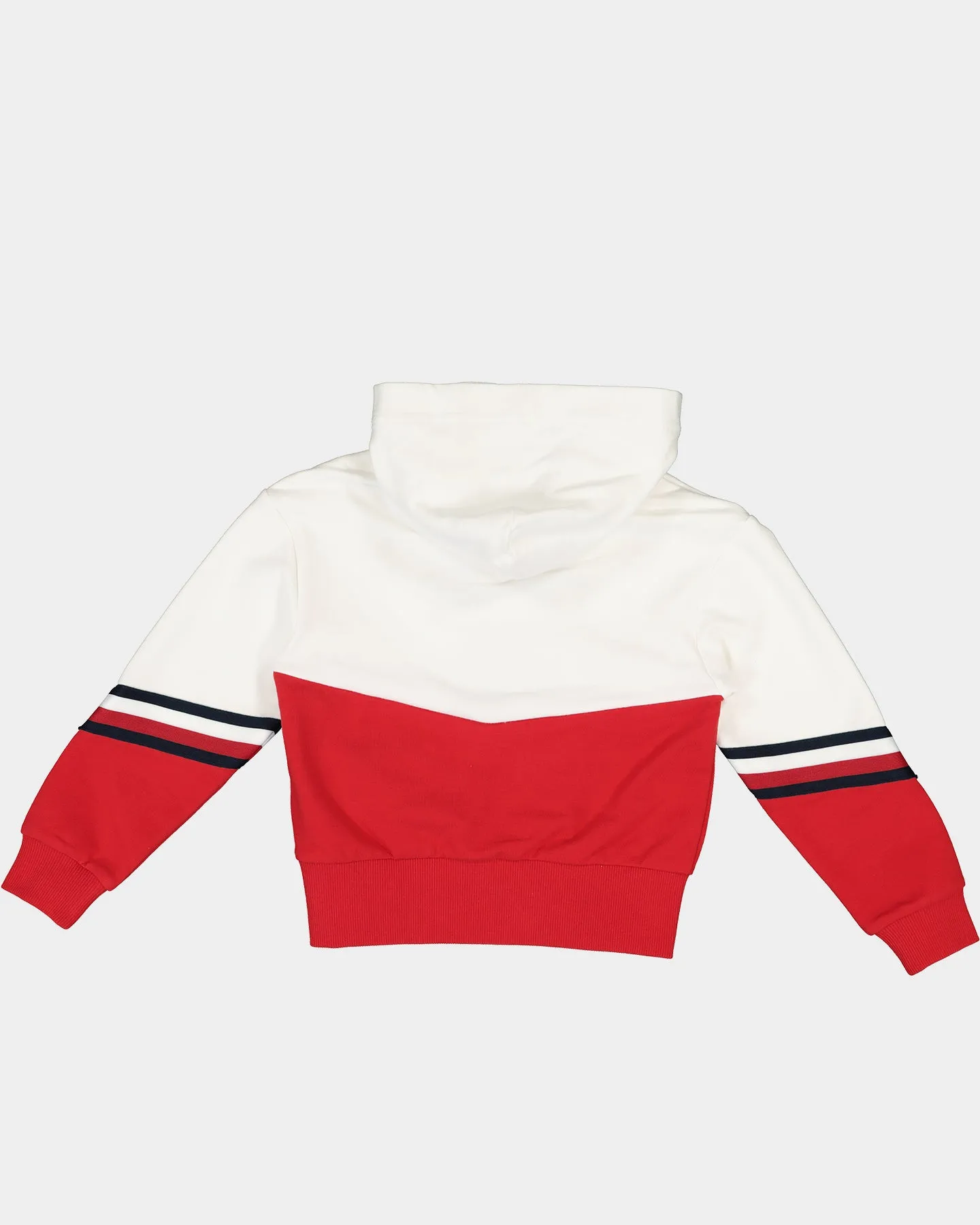 Tommy Hilfiger Kids Varsity Chevron Hoodie White/Deep Crimson