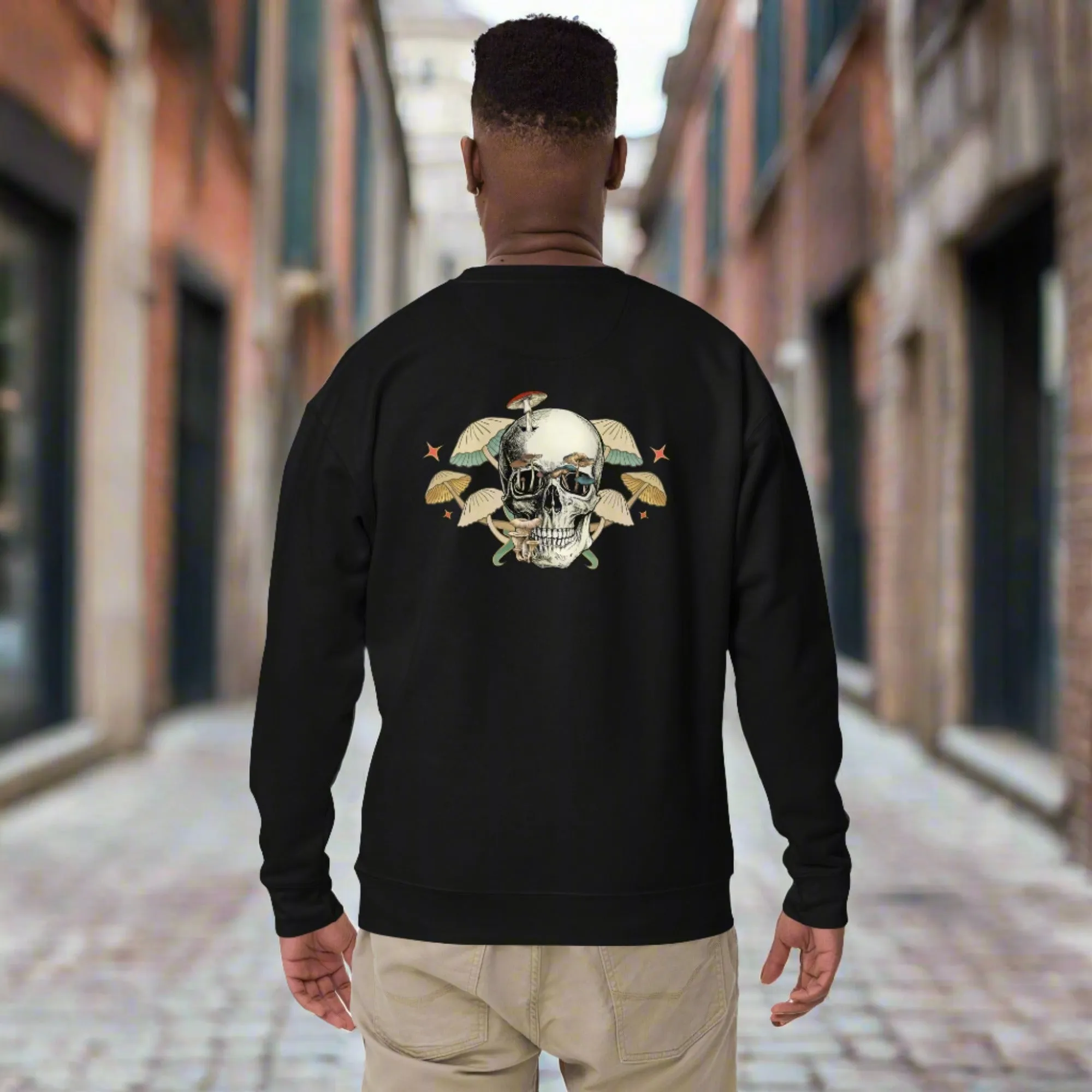 Unisex Skull Mushroom Premium Sweatshirt