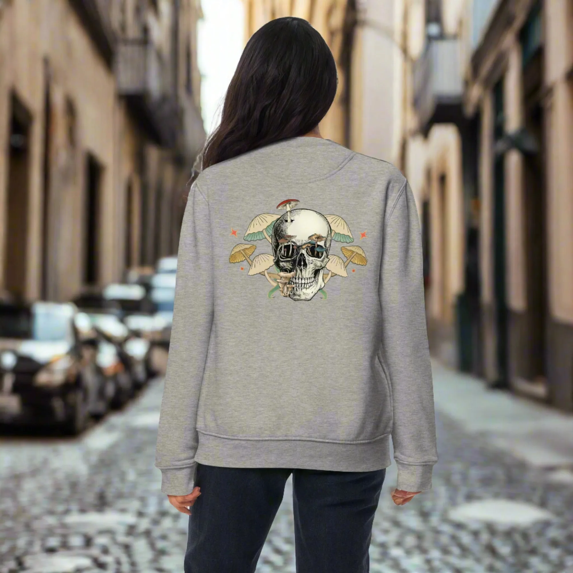 Unisex Skull Mushroom Premium Sweatshirt