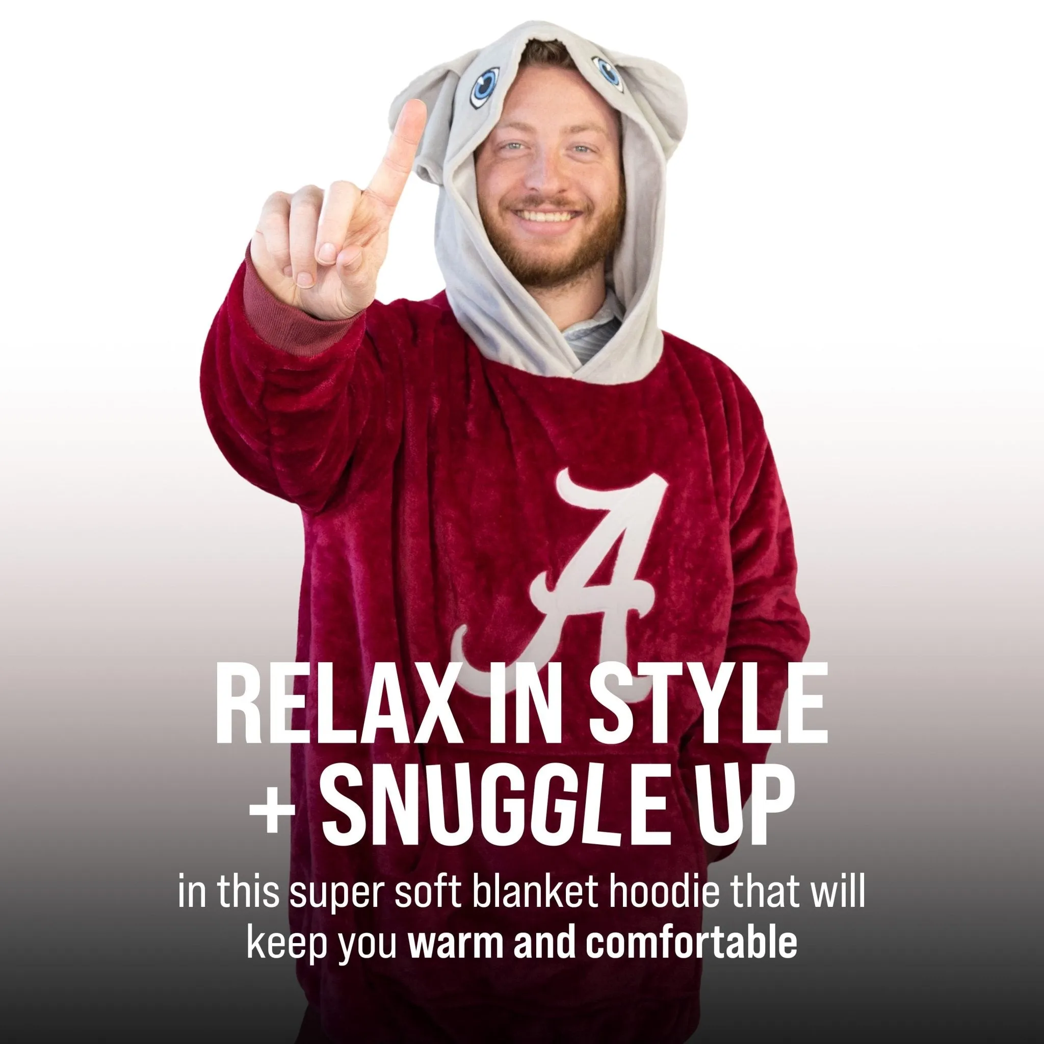 University Of Alabama Big Al Snugible | Blanket Hoodie & Pillow