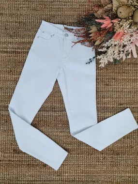 Wakee Stretch Jeans White