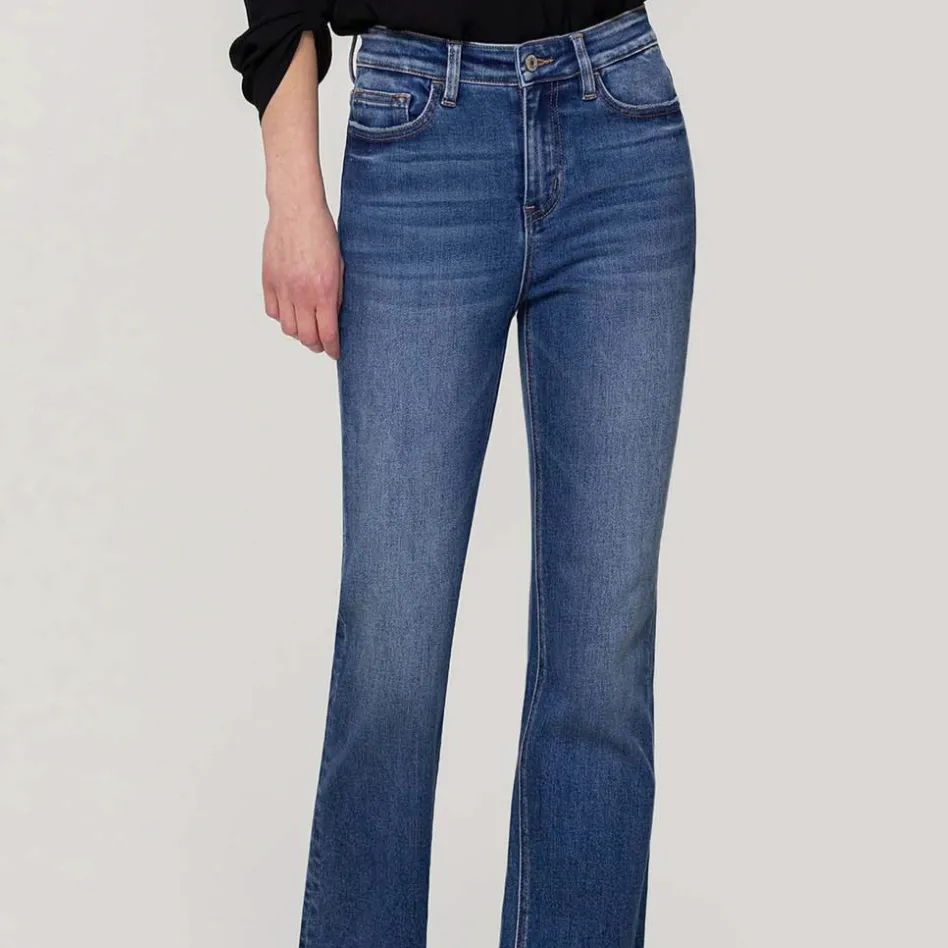 Walking on Sunshine Slim Dark Wash Bootcut Jeans