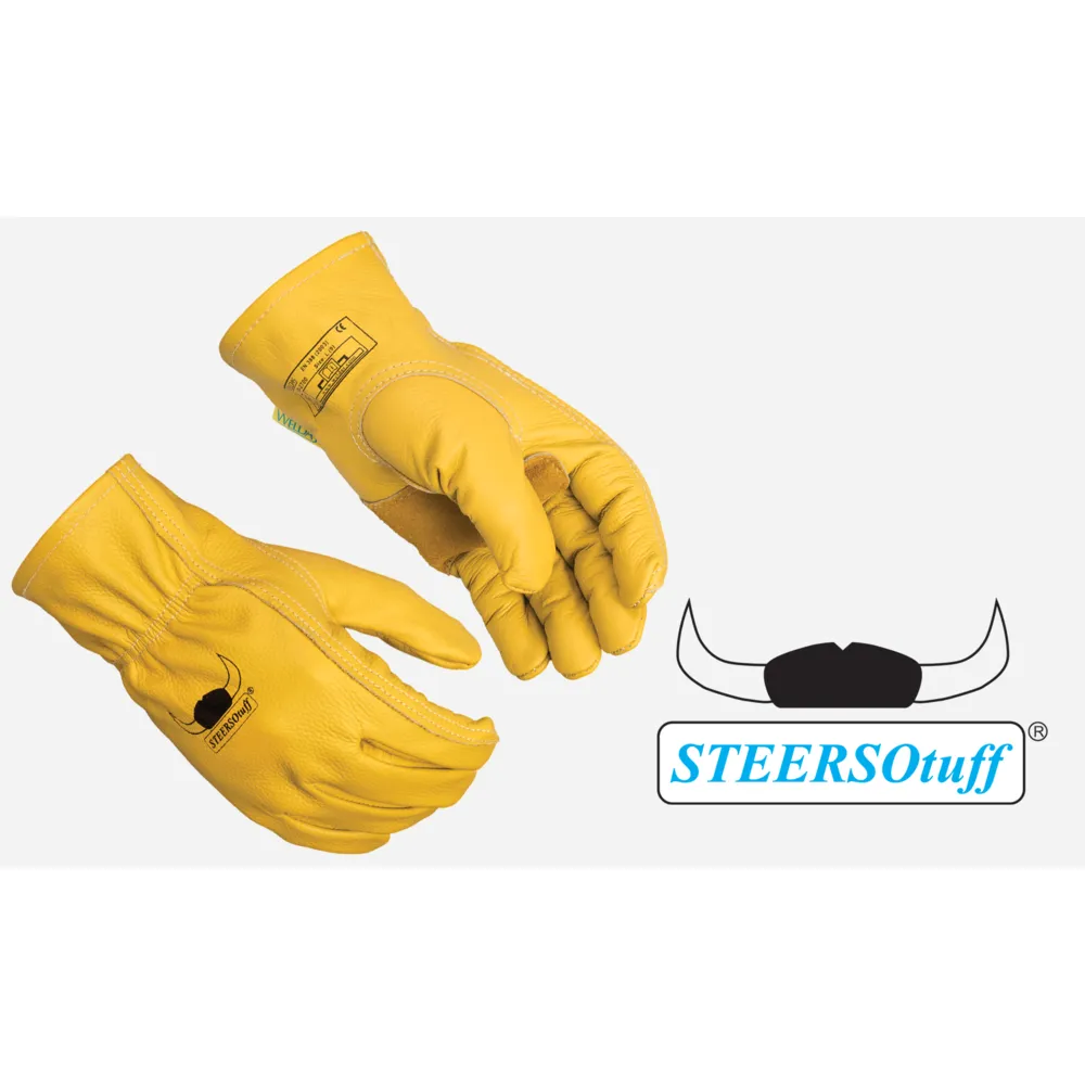 Weldas 10-2700XL STEERSOtuff Drivers Gloves Top Grain Cowhide Keystone Thumb XL