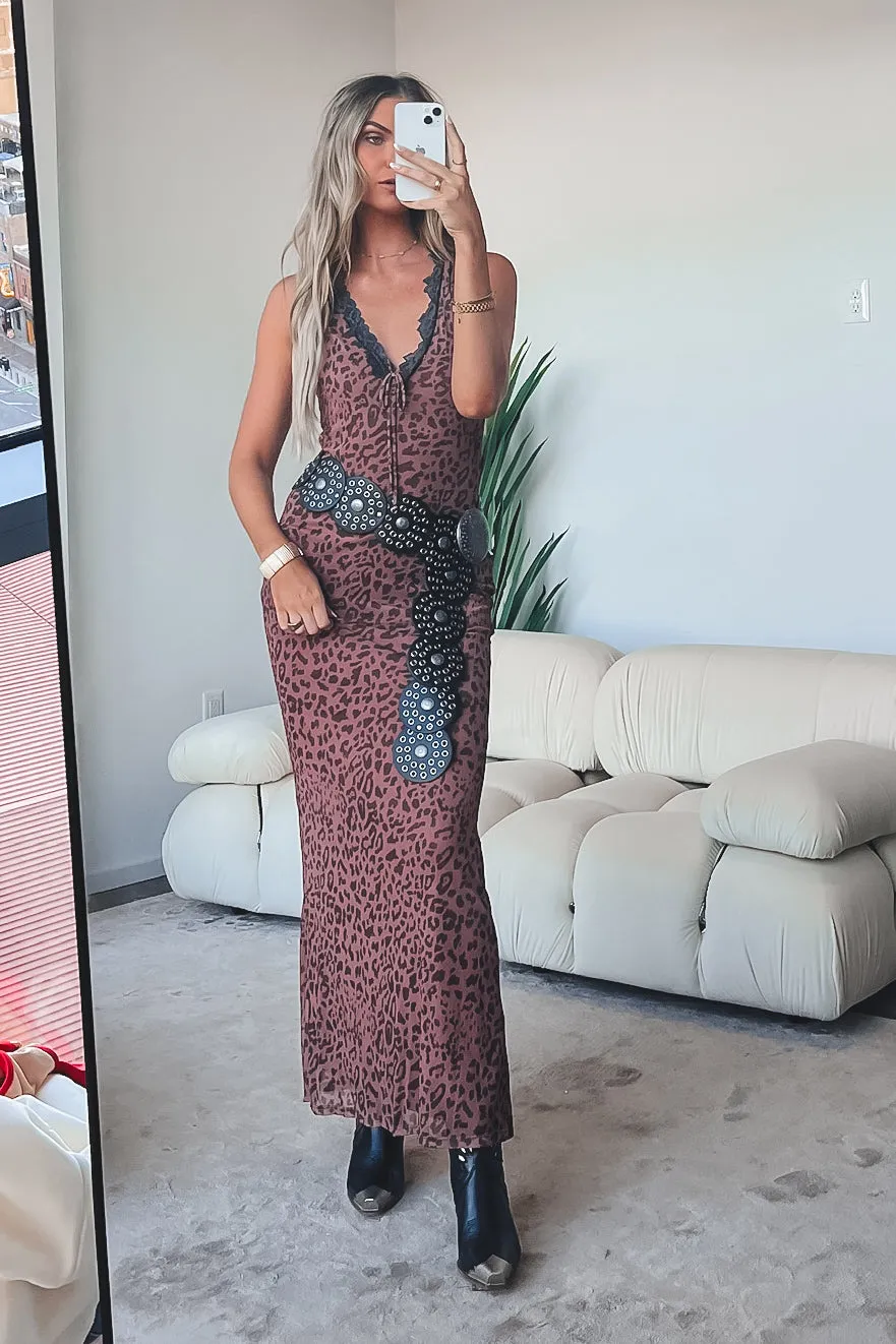 Wild In Her Eyes Leopard Maxi Dress