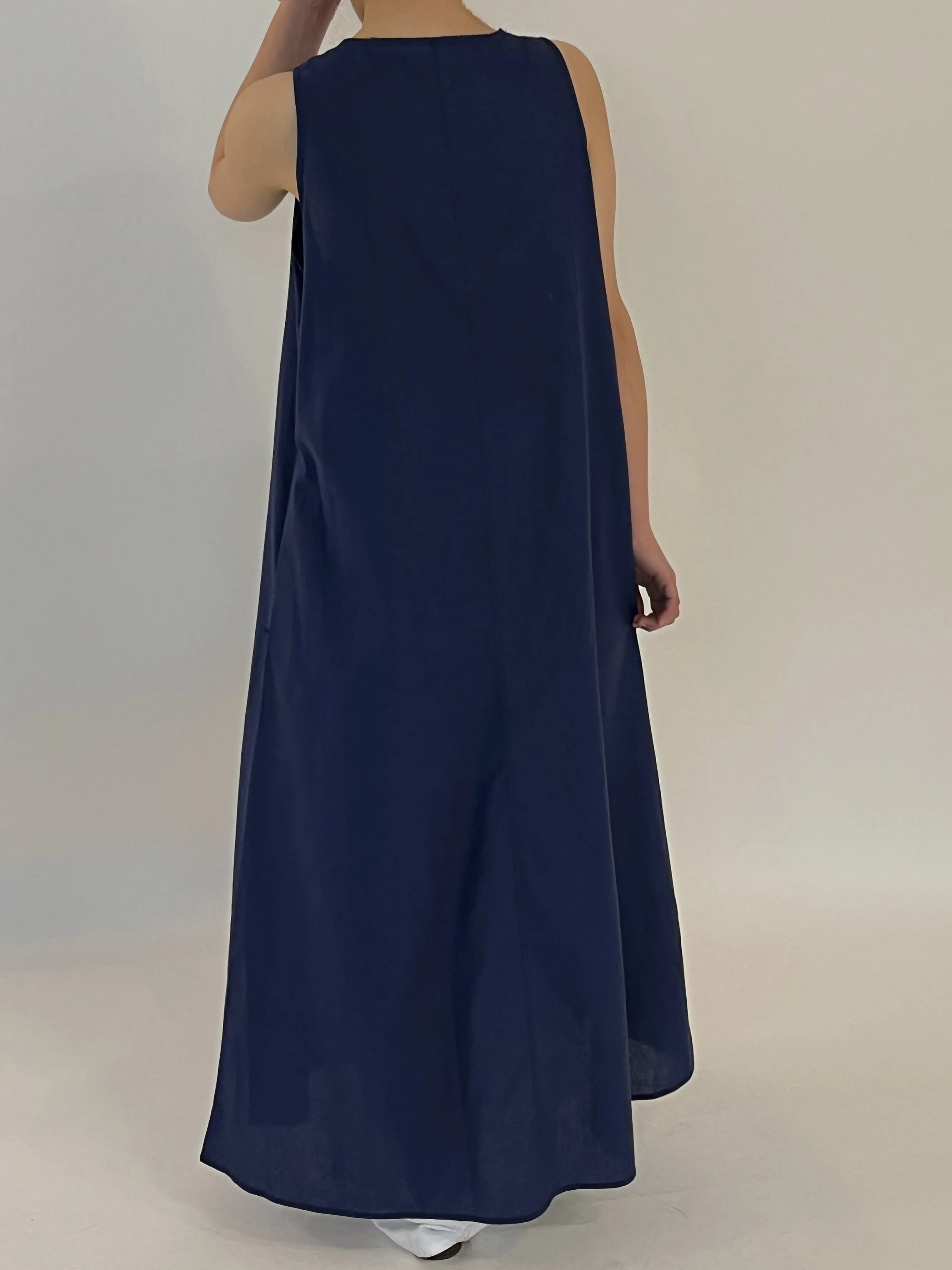 Woman Non-Sleeves Maxi Navy Dress by Kaja Clothing - Nora Dress