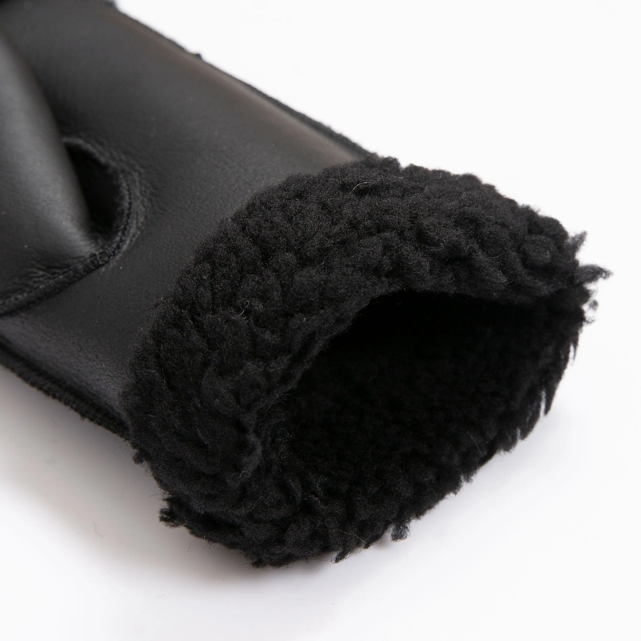 Women's Fingerless Sheepskin Mittens