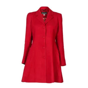 Women's Harris Tweed Coat - Zoe - Red Twill