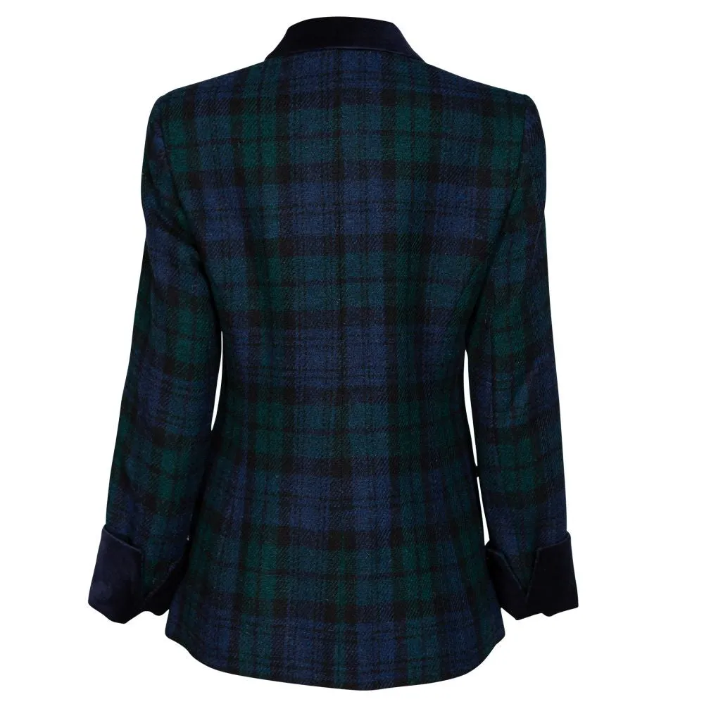 Women's Harris Tweed Jacket - Maggie - Black Watch