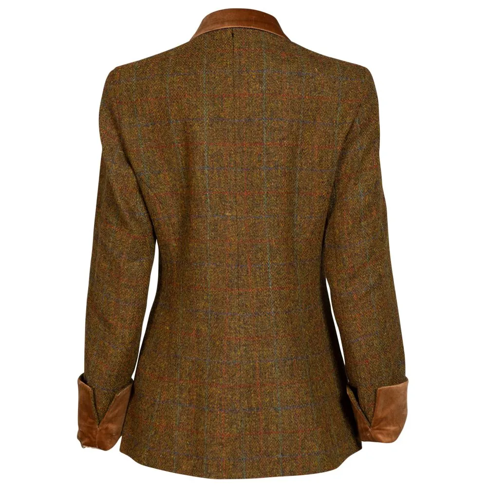 Women's Harris Tweed Jacket - Maggie - Brown Check