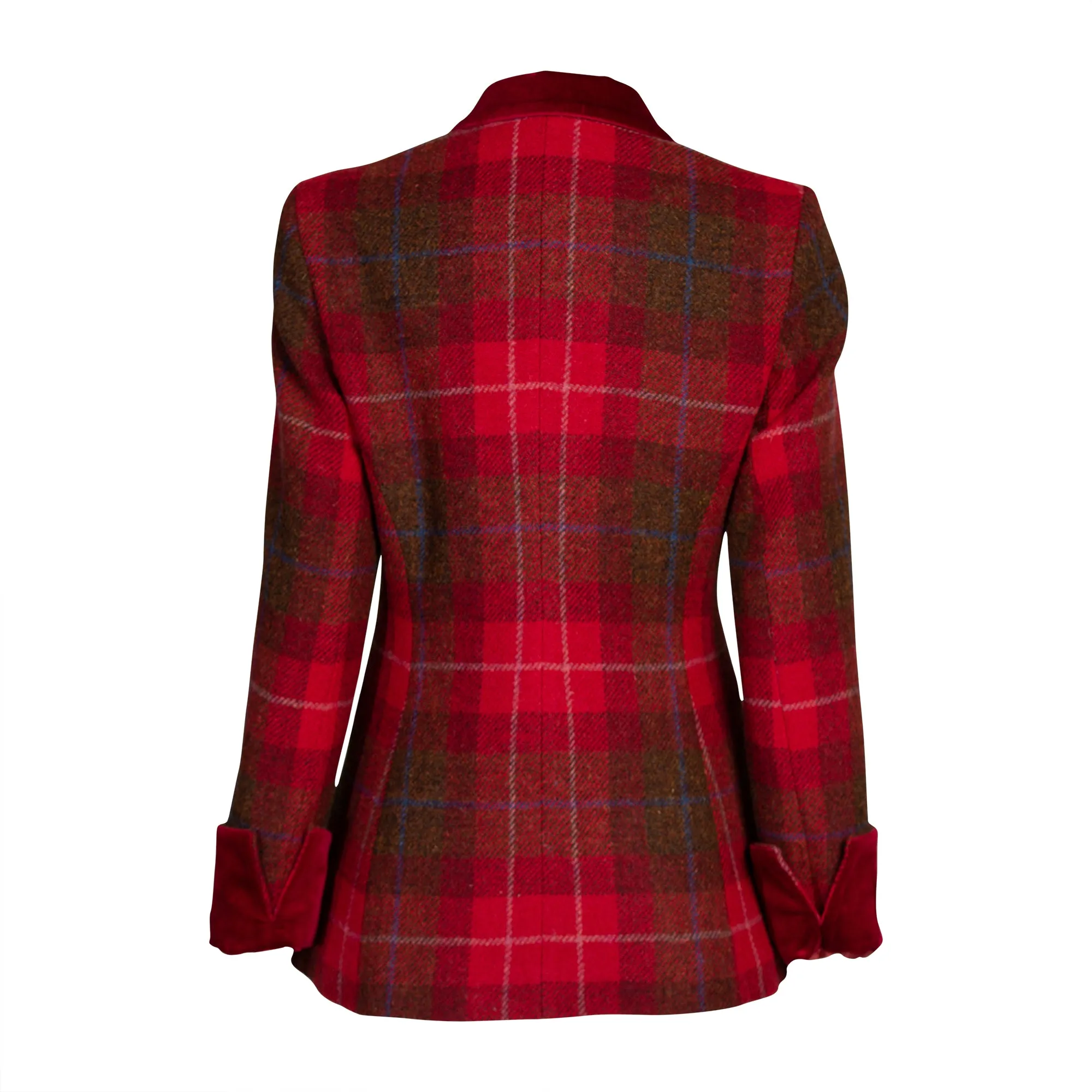 Women's Harris Tweed Jacket - Maggie - Red Check