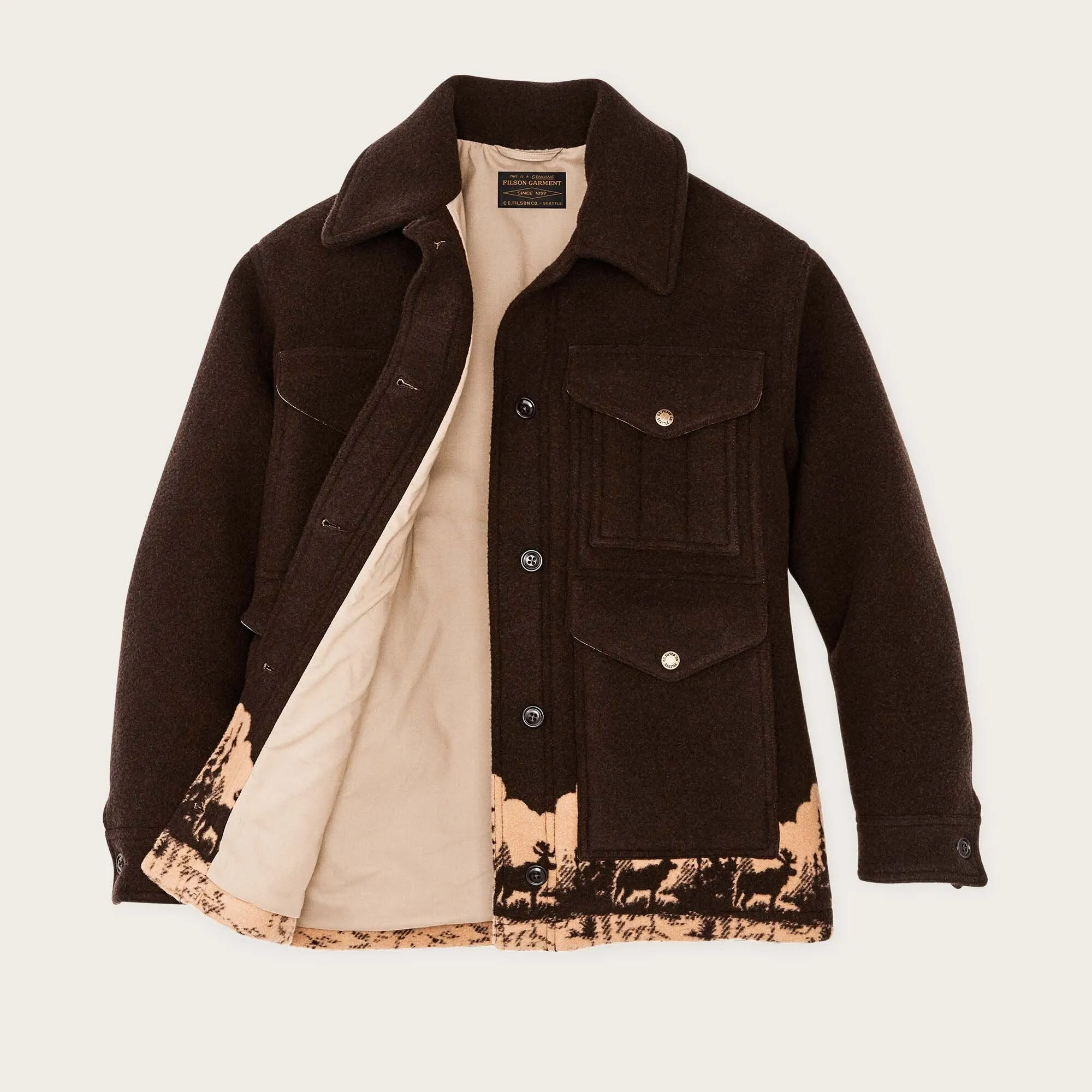 WOMEN'S JACQUARD WOOL CRUISER JACKET