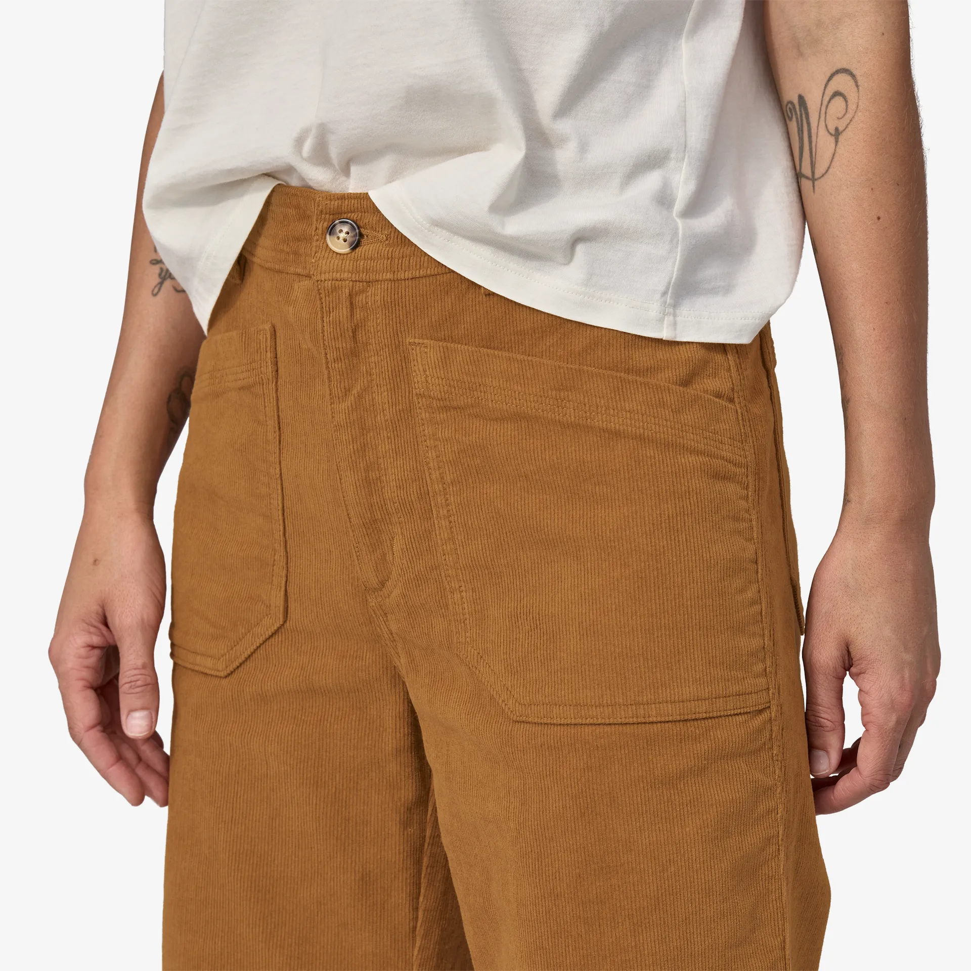 Women's Wide-Leg Corduroy Pants