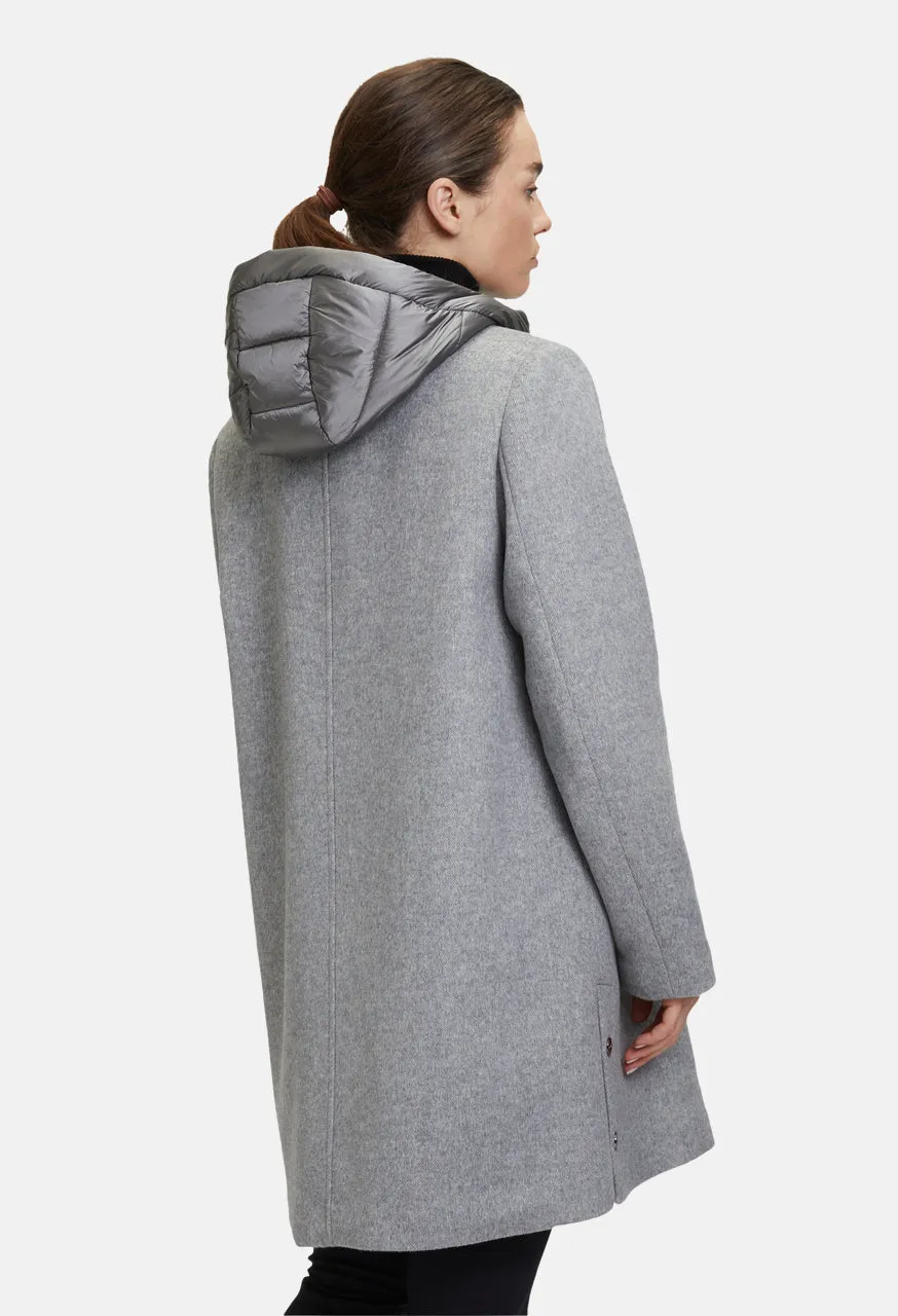 Wool Hooded Coat