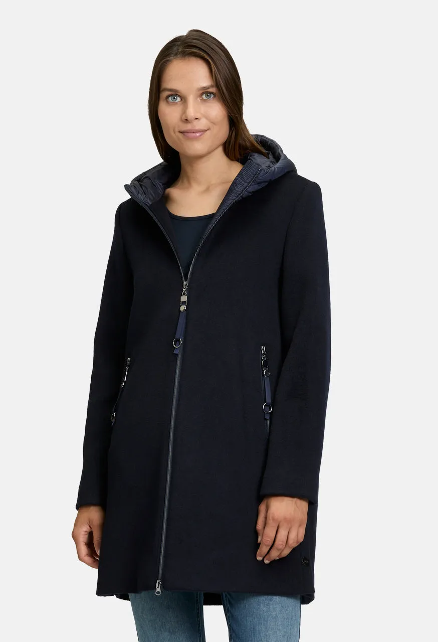 Wool Hooded Coat