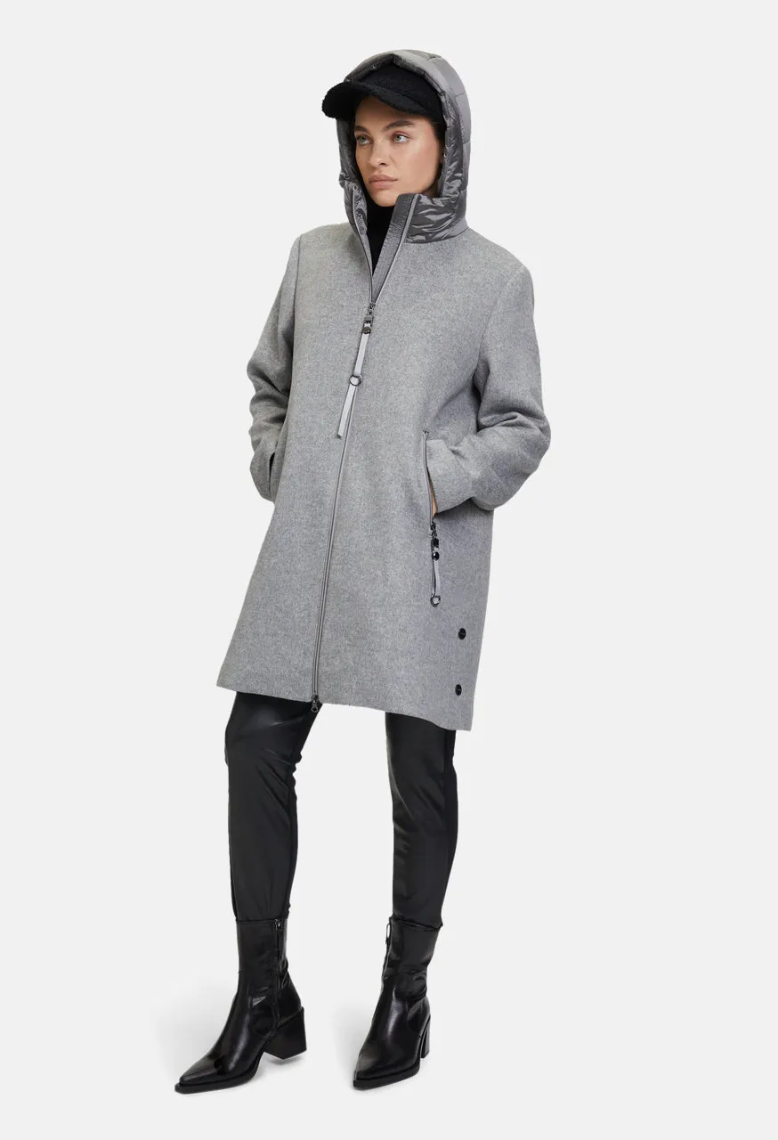 Wool Hooded Coat