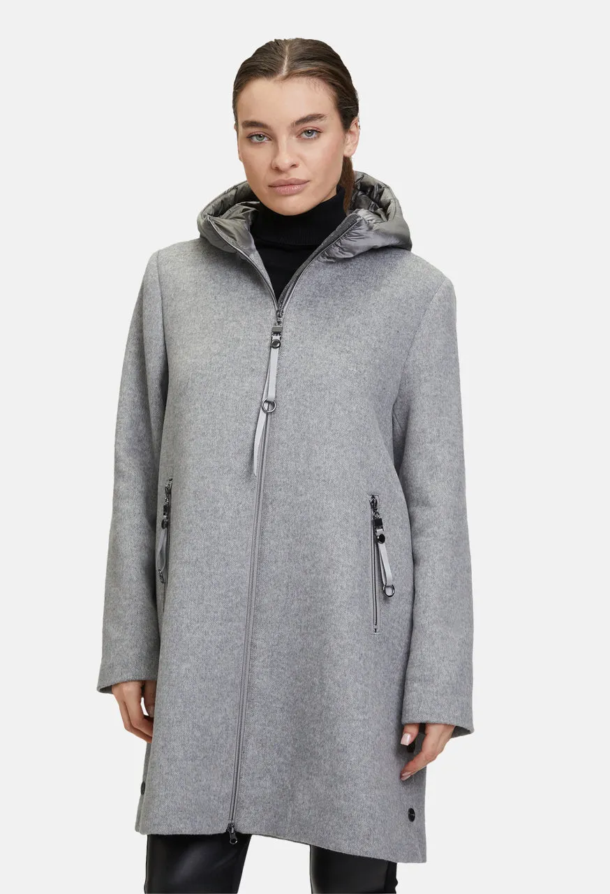 Wool Hooded Coat